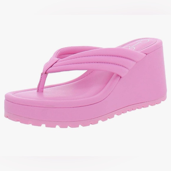 Jessica Simpson Shoes - Pink Leather Platform Sandal from Jessica Simpson
Puffy thong Kemnie Wedge